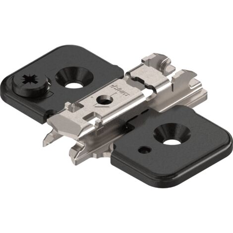 BLUM CLIP ONYX Exzenter Kreuzmontageplatte, Stahl, Schrauben, Distanz 0 mm