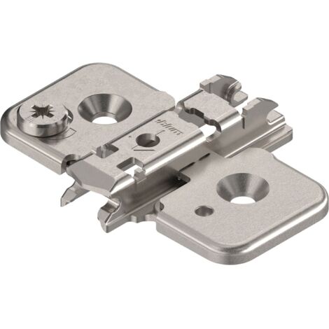 BLUM CLIP Exzenter Kreuzmontageplatte, Stahl, Schrauben, Distanz 0 mm