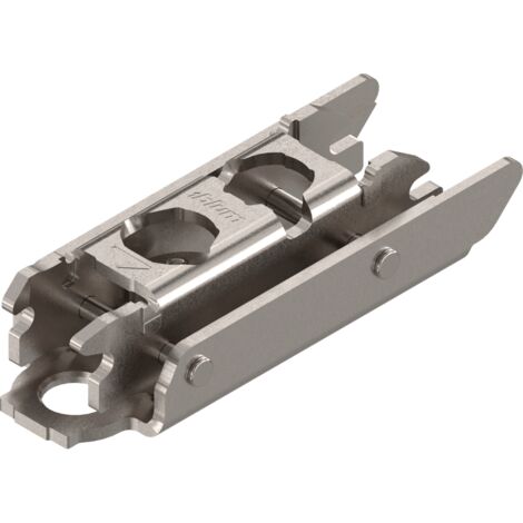 Blum CLIP Montageplatte, gerade, 3 mm, Stahl, Schrauben, HV: Exzenter, vernickelt 2 Stk