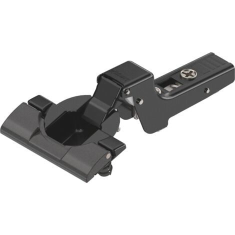 Blum CLIP top Standardscharnier 110° Innenanschlag o. Feder, Topf INSERTA, onyxschw.