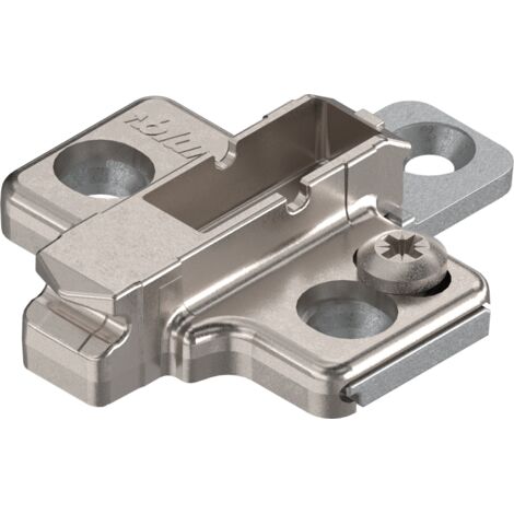 BLUM CLIP Kreuzmontageplatte, Zink, Systemschrauben Distanz 3 mm