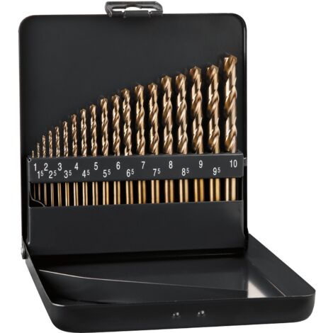ALPEN Spiralbohrer-Kassette DIN338RN HSS Cobalt GRIP KM19 ø 1-10mm 19-teilig (1/5)