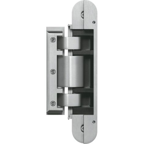 Simonswerk Glastürbänder Tectus TEG 310 2D, verdeckt - für Ganzklastüren 8-10mm bis 80kg, Edelstahl matt - 2 Stück