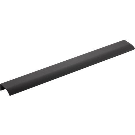 Griffleiste Möbelgriff Edge Straight LA 2x160mm L 350mm Alu schwarz matt