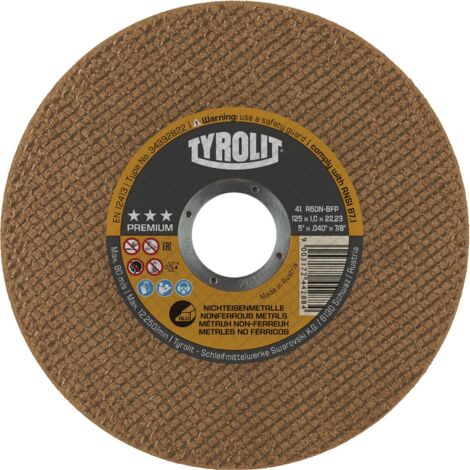 TYROLIT Trennscheibe gerade Premium superdünn 115 x 1,0 x 22,23 mm Alu Form41