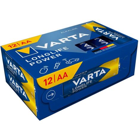 VARTA Longlife Power AA Batterien 12er-Pack CUBE (1/2)
