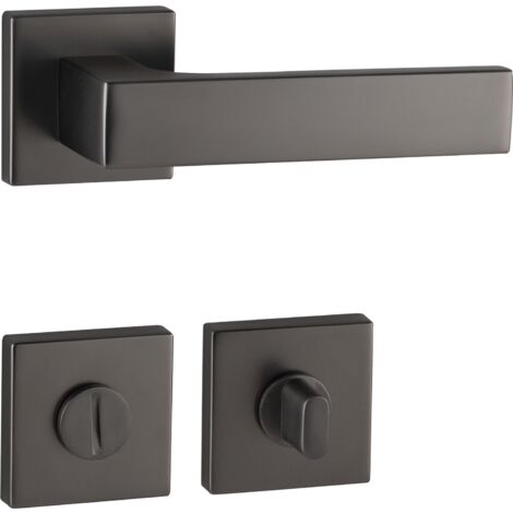 MARCHESI Drückergarnitur BUDAPEST Rosette WC, 38-45 mm, Zamak vernickelt dunkel (1/3)