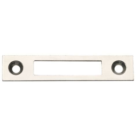 Schließblech Flachschließblech rund ø 60x12mm Möbelschließblech Stahl vernickelt