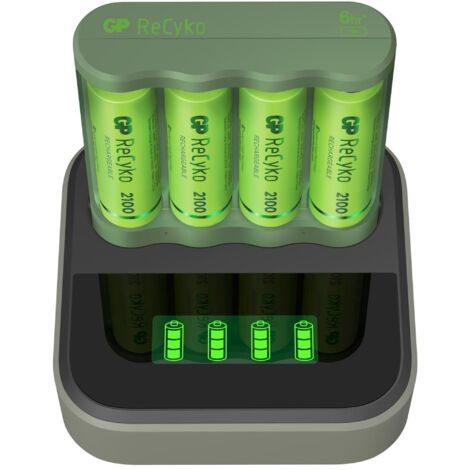Batterieladegerat 6h inkl 4 gp aa 2100 mah mit ladestation (1/5)