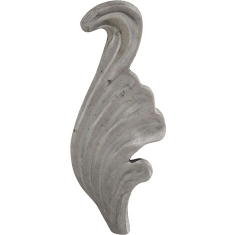 IAM DESIGN Geländerstab Spitze Blatt rechts 40x110x3mm - Stabspitze für Treppengeländer, Schmiedeeisen