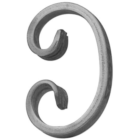 IAM DESIGN Geländerstab Element C-Schnecke 70x110mm - Stabspitze für Treppengeländer, Schmiedeeisen