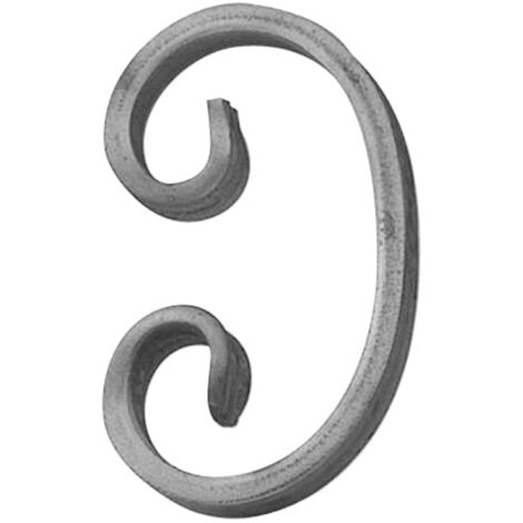 IAM DESIGN Geländerstab Element C-Schnecke 65x95mm - Stabspitze für Treppengeländer, Schmiedeeisen