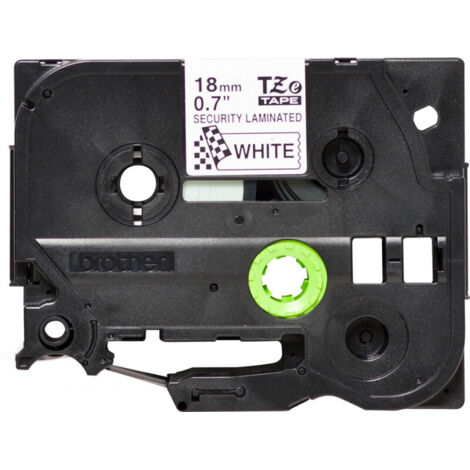 Schriftbandkassette P-touch TZe-SE4 18 mm x 8 m (B x L) weiß schwarz