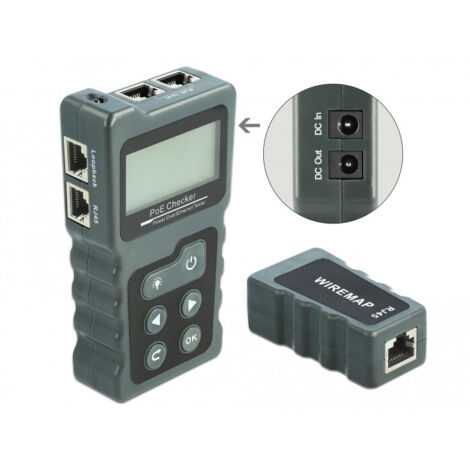 DeLOCK LCD Kabeltester RJ45 / PoE / DC (63110) (1/5)