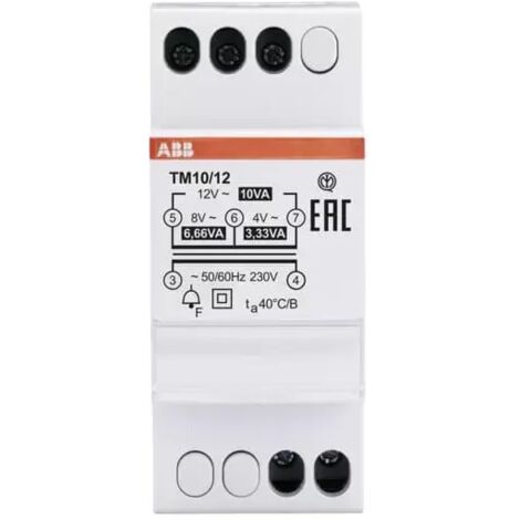 ABB Sace KLINGELTRAFO VERTEILEREINBAU (TM10/12  4-8-12V)
