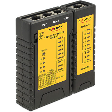 DeLOCK Netzwerk Tester RJ45 / RJ12 / PoE Delock (86107) (1/2)