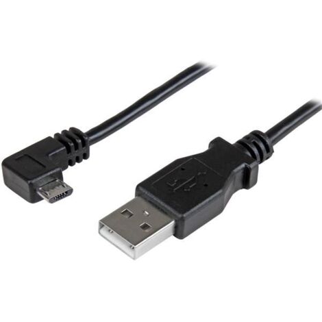 StarTech.com Micro-USB-Kabel Schwarz 1 Meter Winkelstecker (1/5)