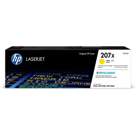 Hewlett Packard HP 207X / W2212X Original Toner Gelb für ca. 2.450 Seiten (W2212X)