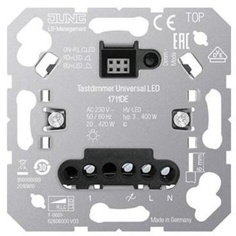 Jung Tastdimmer Universal LED, mit Nebenstelleneingang 1711DE (1/5)