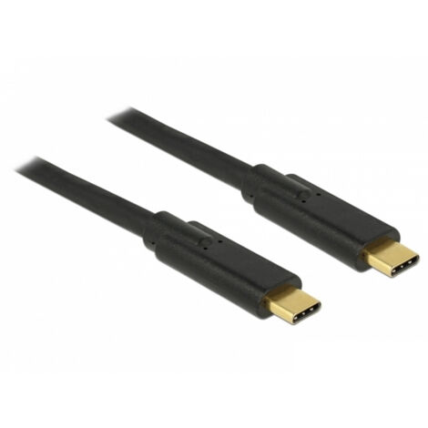 Delock USB-C® Kabel  USB 2.0 USB-C® Stecker, USB-C® Stecker 4.00 m Schwarz  83868 (1/2)