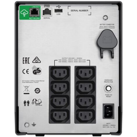 USV APC SMC1500IC SMARTUPS C 1500VA LCD 230V SmartConnect (1/5)