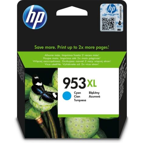 Hewlett Packard HP F6U16AE / 953XL Original Druckerpatrone Cyan (F6U16AEBGX)