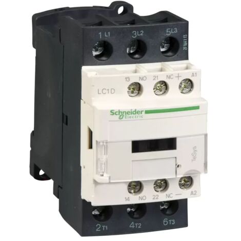 Schneider Electric Leistungsschütz LC1D 3p, +1S+1Ö, 18.5 kW, 38 A, 400 V AC3, Spule 24 V DC LC1D38BL (1/2)
