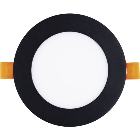 Led Spot - Einbaustrahler 9W 4000K neutralweiß ohne Led-Punkte - Led Deckenspot ø 120mm, schwarz 230V