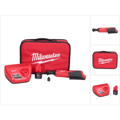 Milwaukee M12 IR-201B Akku Ratsche 12 V 47 Nm 3/8" + 1x Akku 2,0 Ah + Ladegerät + Tasche ( 4933441720 )