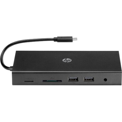 HP USB-C-Dockingstation – Universal-Hub mit Anschlüssen (1/2)
