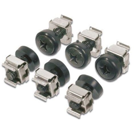 Digitus M6 Montagesatz, 50-teilig: Schrauben, Käfigmuttern, Unterlegscheiben, DN-19 SET (1/5)