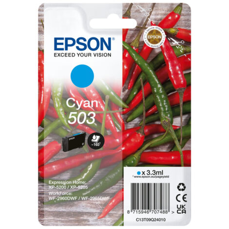 Original Tintenpatrone Epson 503 Blau Schwarz Türkis