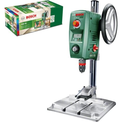 Bosch Tischbohrmaschine PBD 40 (710 Watt, Bohrhub 90 mm, BohrØ in Stahl/Holz 13 mm/40 mm)