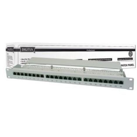 DIGITUS Digitus 24 Port Cat6 Patchpanel 19' Patchfeld 1HE RackMount DN-91624S