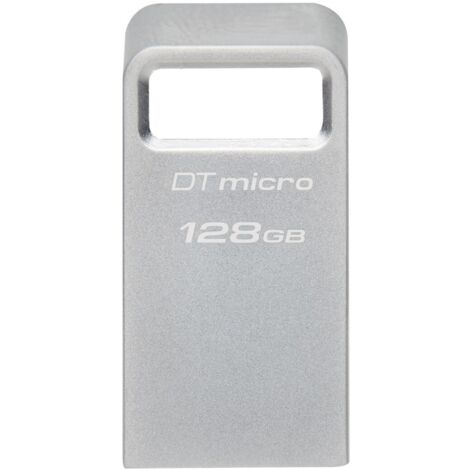 Kingston USB 3.2-Flash-Laufwerk DataTraveler micro 128 GB USB 3.2 Silber (1/5)