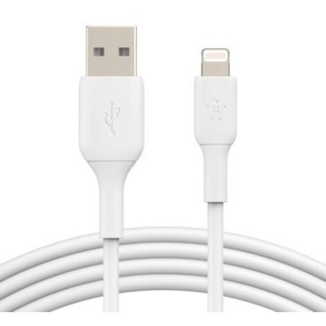 Belkin PVC-Kabel USB-A zu Lightning weiß 3m (1/5)