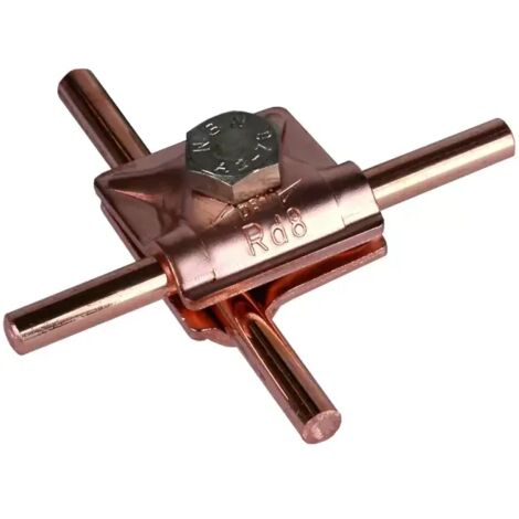 Dehn MV-Klemme Cu f. Rd 8mm m. Sechskantschraube 390057 (1/2)