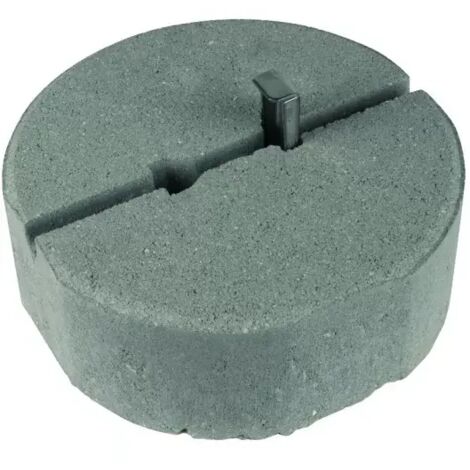 Dehn Betonsockel C45/55 8,5kg m. Keiltechnik D 240mm H 90mm Fangstangen D10/16mm-SET- 102075 (1/2)