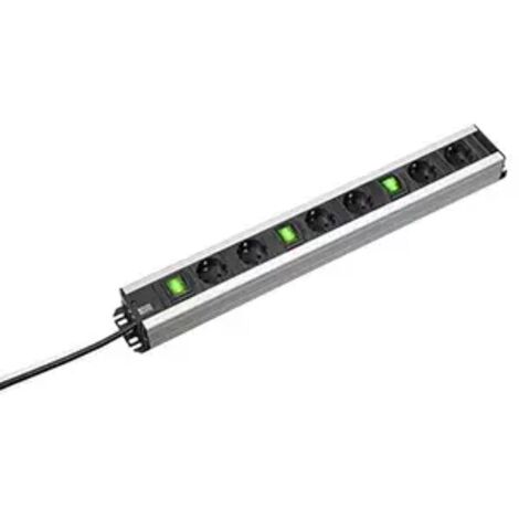 BACHMANN 300.050 INDOOR MEHRFACHSTECKDOSE 2 M 6 AC AUSGANG(E) SCHWARZ (1/2)