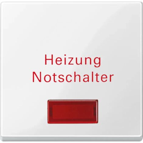 Merten Wippe für Heizungs-Notschalter, polarweiß glänzend, System M 432919 (1/2)