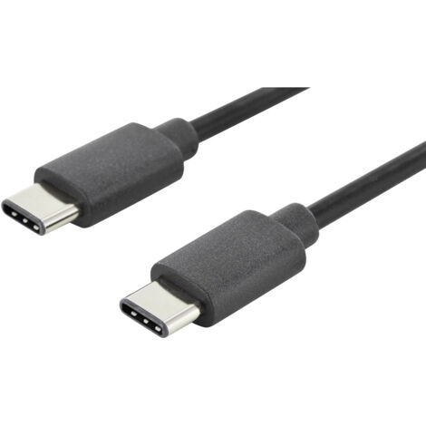 Digitus USB-Kabel USB 2.0 USB-C® Stecker, USB-C® Stecker 1.00 m Schwarz AK-300138-010-S (1/2)