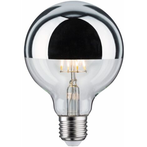 LED G95 Kopfspiegel dimmbar 680lm E27 2700K 7W 230V silber"-"015387 (1/3)