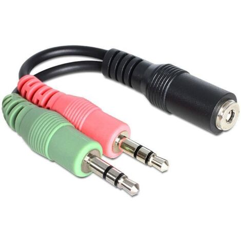 DeLOCK Adapter Kabel 3,5mm stereo - 2x 3,5mm Bu/St (65459) (1/5)