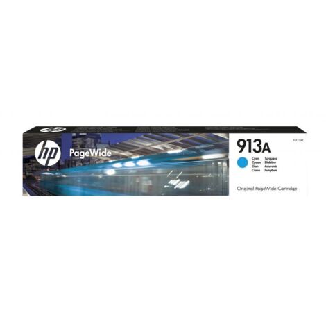 Hewlett Packard HP 913A Original Druckerpatrone Cyan ca. 3.000 Seiten F6T77AE für PageWide