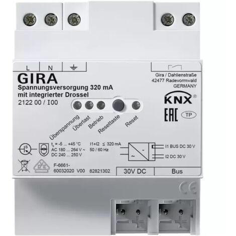 Gira Spannungsvers. 320 mA Drossel OneKNX REG 212200