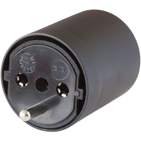 Brennenstuhl Fix-Adapter DE auf CH schwarz 230V 3-polig - 1081592404