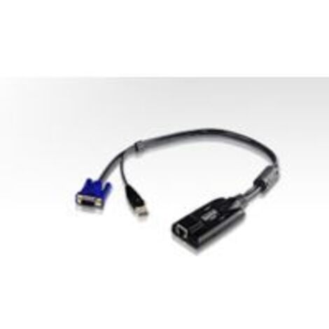 Aten USB CPU Modul (50 Meter) - USB-VGA auf Cat5e/6 KVM Adapterkabel, RJ-45, Schwarz, Blau, Metallic, 1x, KA7170-AX (1/5)