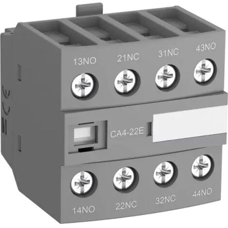 ABB CA4-22M Hilfskontakt schwarz mit Schraube 4 A (1/2)