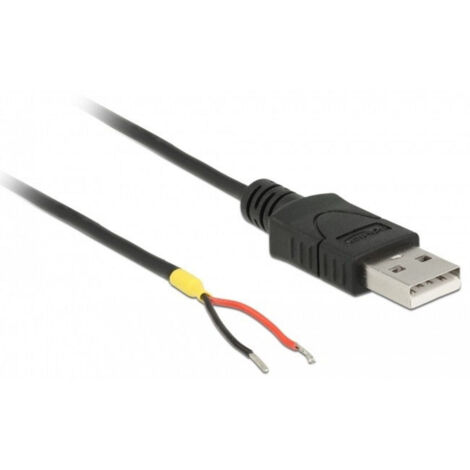 Delock USB-Kabel  USB 2.0 USB-A Stecker, offene Kabelenden 1.50 m Schwarz  85664 (1/3)