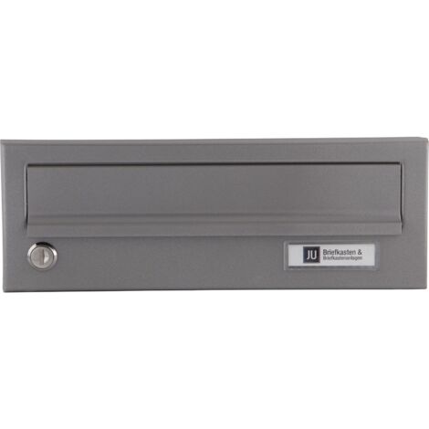 JU Ersatztüre für Hausbrieffachanlage 300 x 110 mm, graualuminium RAL 9007